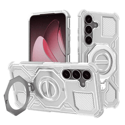 Ovitek za Samsung Galaxy S25+ S936, Techsuit, Carbon Shield Pro, Bela