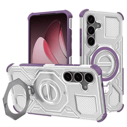 Ovitek za Samsung Galaxy S25+ S936, Techsuit, Carbon Shield Pro, Vijoličen