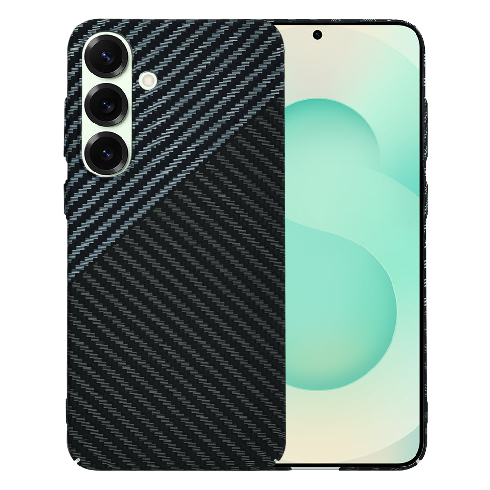 Ovitek za Samsung Galaxy S25+ S936, Techsuit, Carbonite FiberShell, Črno Siv