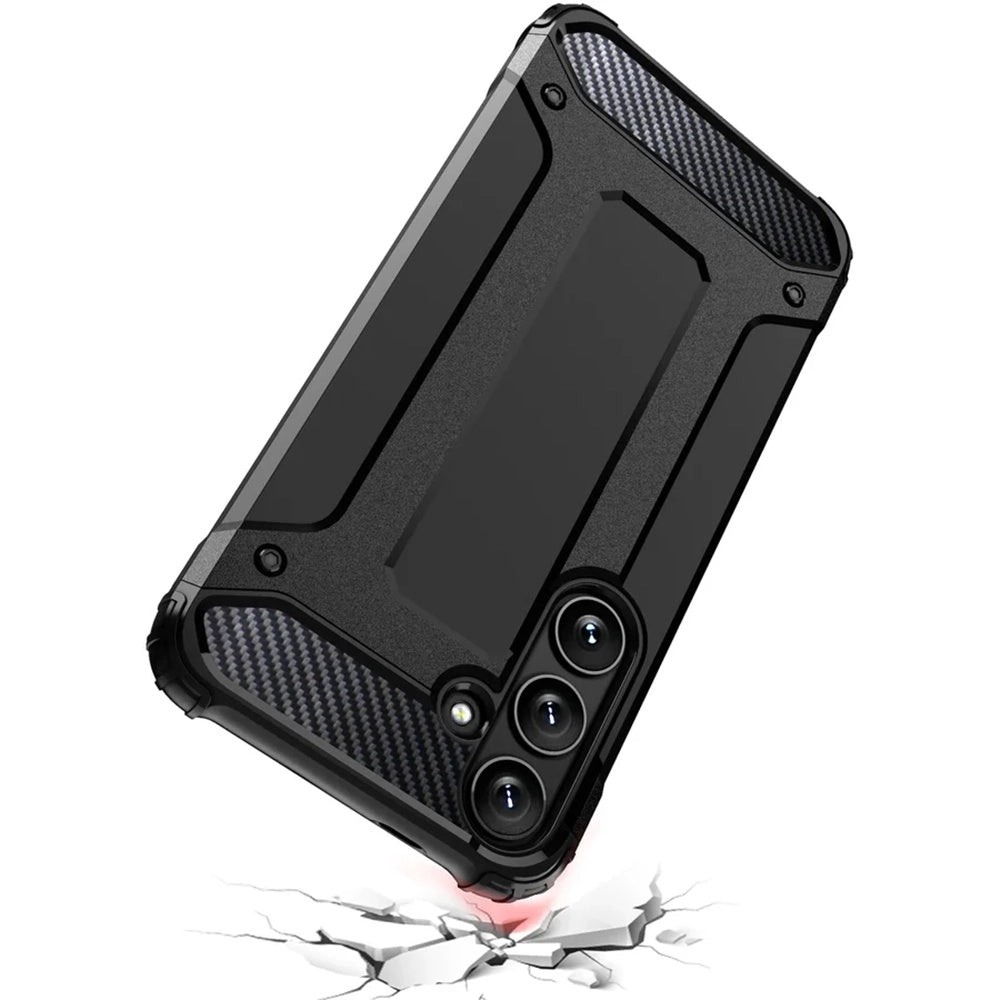 Case for Samsung Galaxy S25+ S936, Techsuit, Hybrid Armor, Black