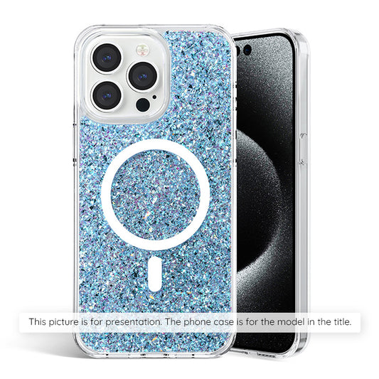 Ovitek za Samsung Galaxy S25+ S936, Techsuit, Bleščeči bleščice, Modra