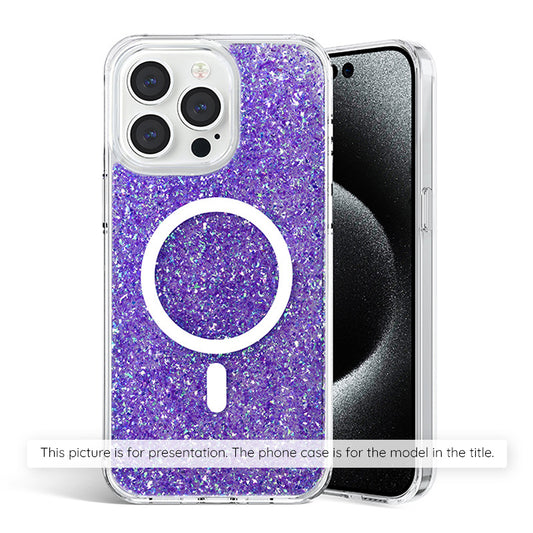 Ovitek za Samsung Galaxy S25+ S936, Techsuit, Bleščeči bleščice, Vijolična