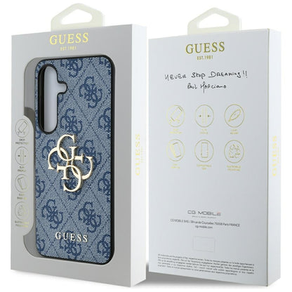 Ovitek za Samsung Galaxy S25 S931, Guess, 4G Big Logo, Modra