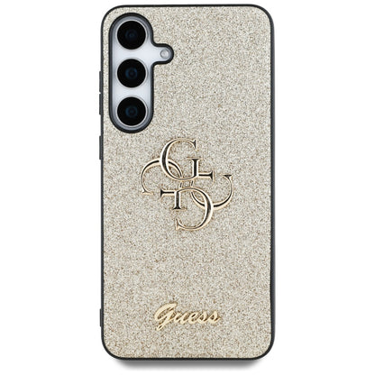 Case for Samsung Galaxy S25 S931, Guess, Glitter Big 4G Script, Gold