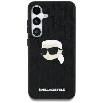 Case for Samsung Galaxy S25 S931, Karl Lagerfeld, Monogram Karl's Head, Black