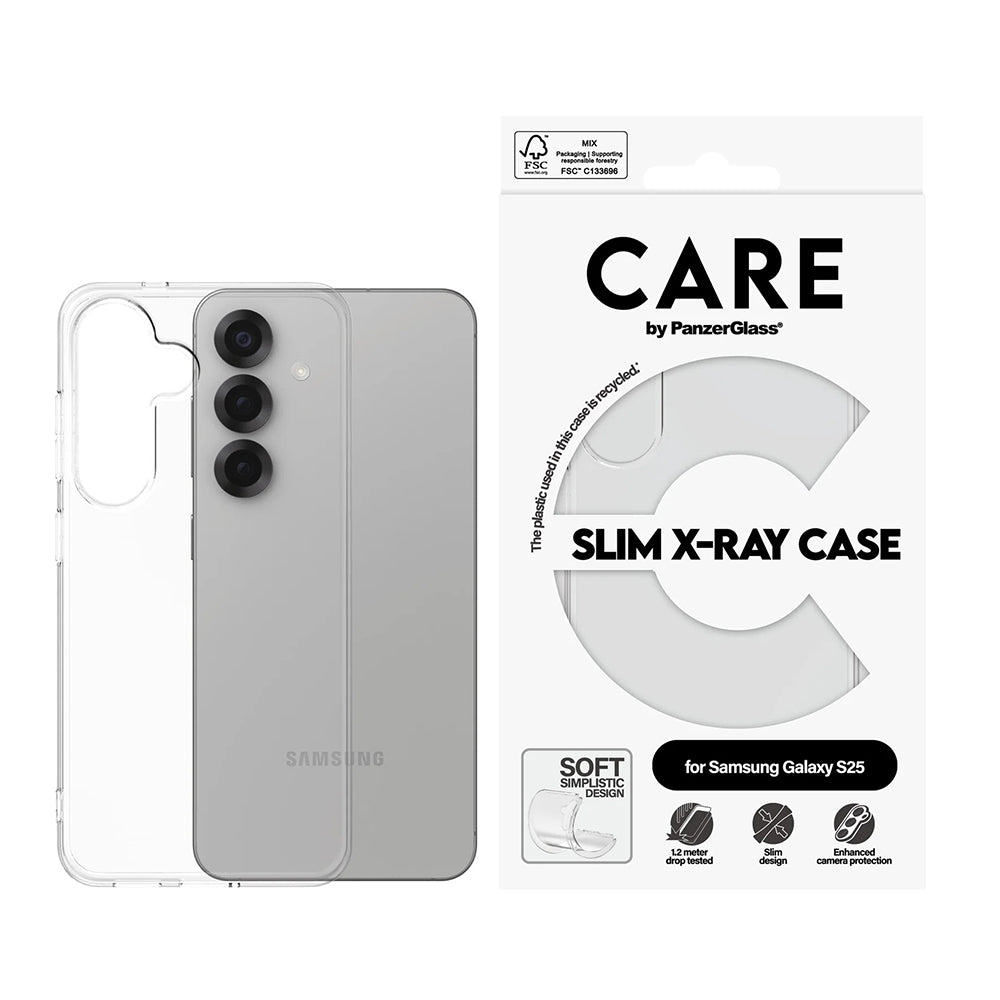 Ovitek za Samsung Galaxy S25 S931, PanzerGlass, Modno osveščen, Prozoren