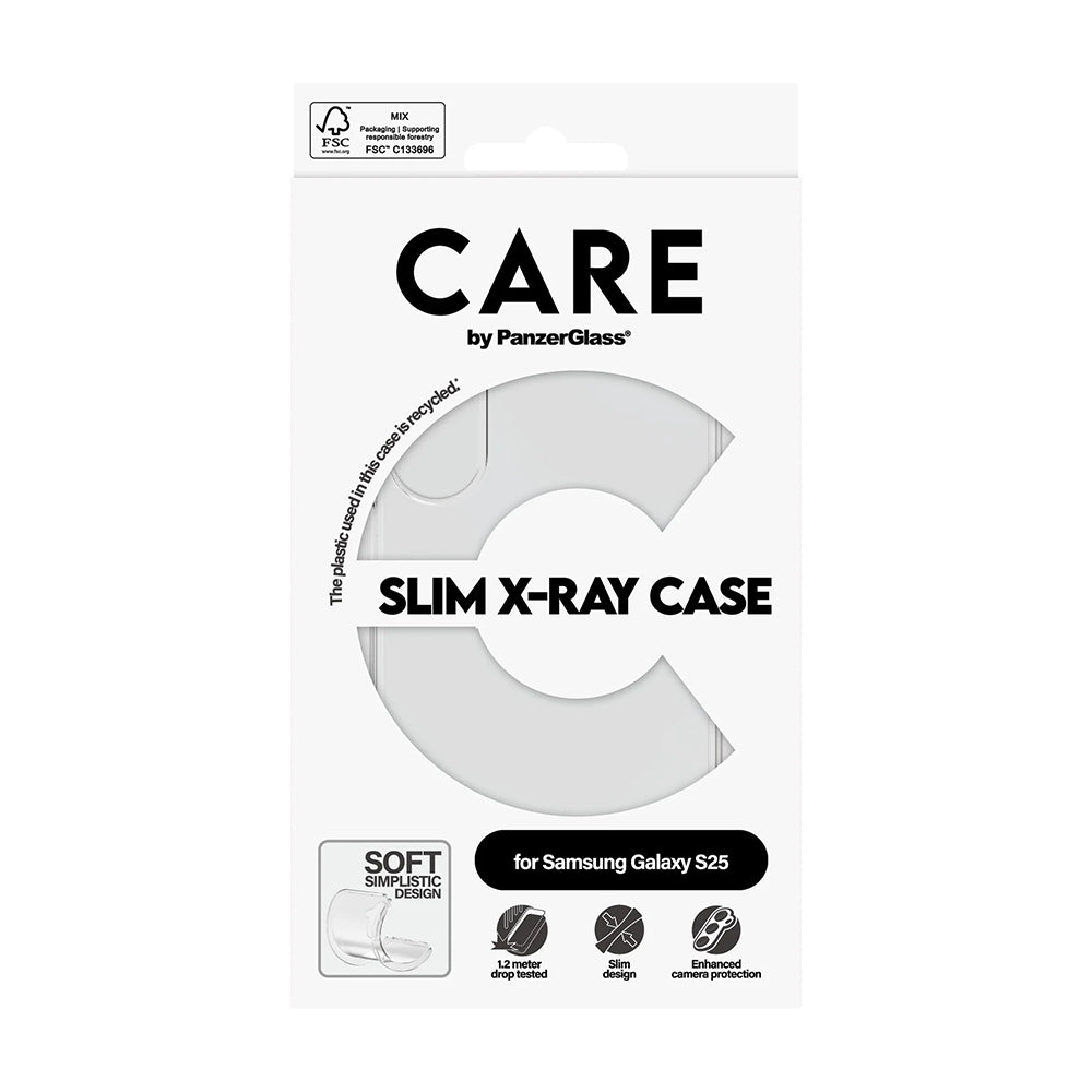 Ovitek za Samsung Galaxy S25 S931, PanzerGlass, Modno osveščen, Prozoren