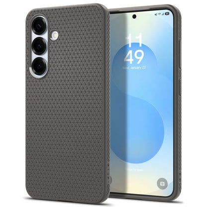 Ovitek za Samsung Galaxy S25 S931, Spigen, Liquid Air, Siv