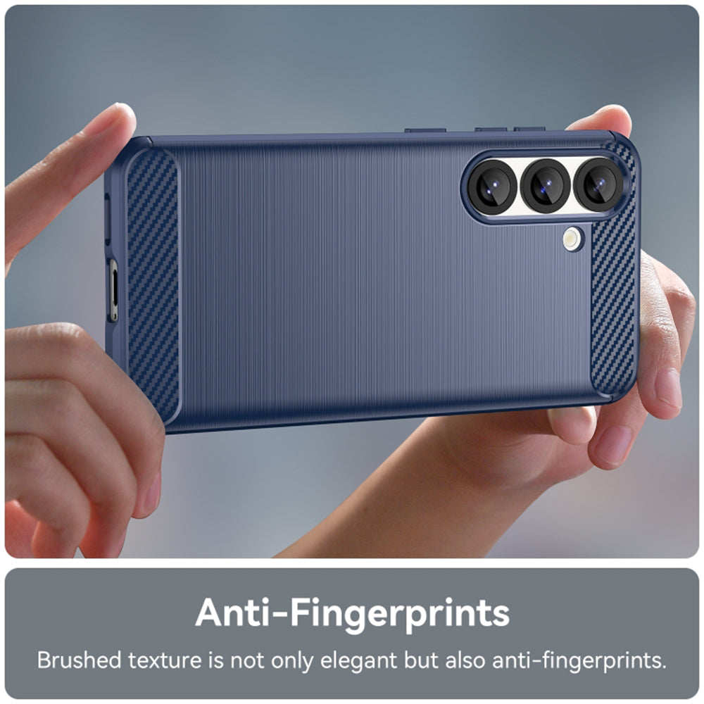 Ovitek za Samsung Galaxy S25 S931, Techsuit, Karbon, Modra