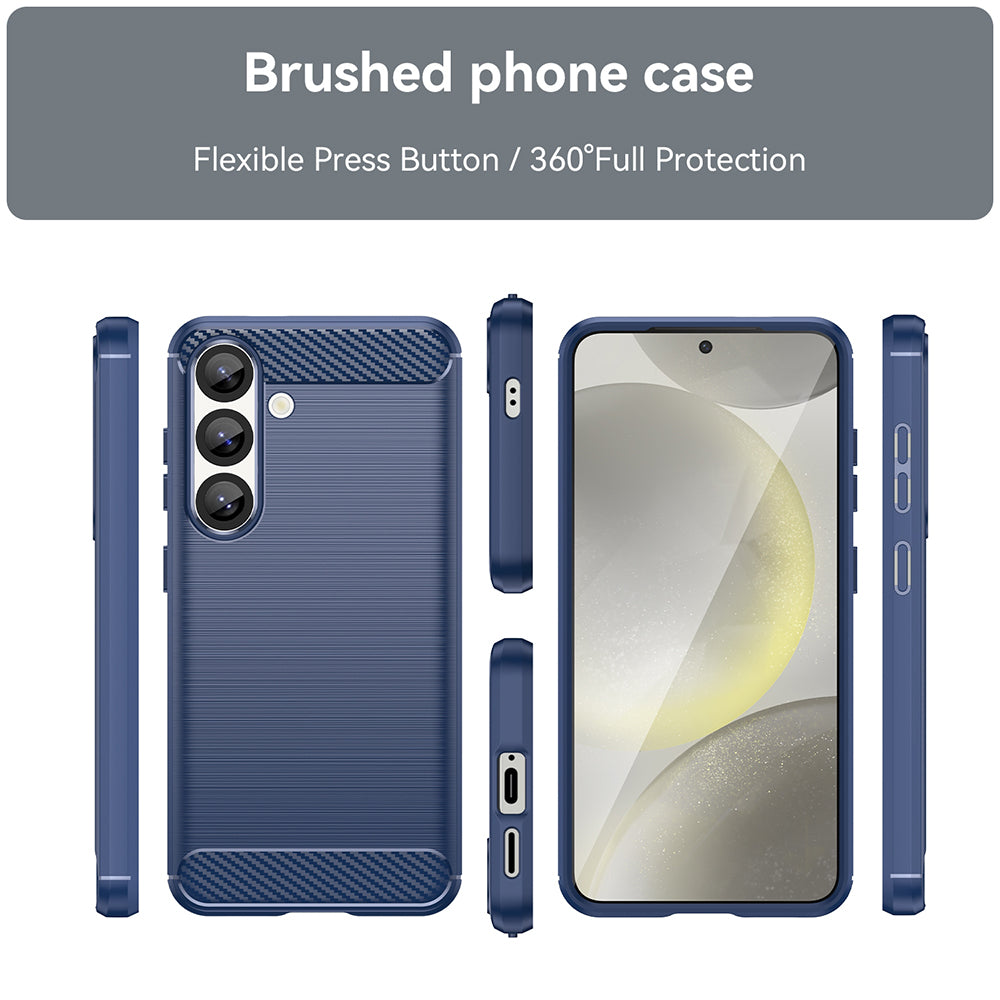 Ovitek za Samsung Galaxy S25 S931, Techsuit, Karbon, Modra