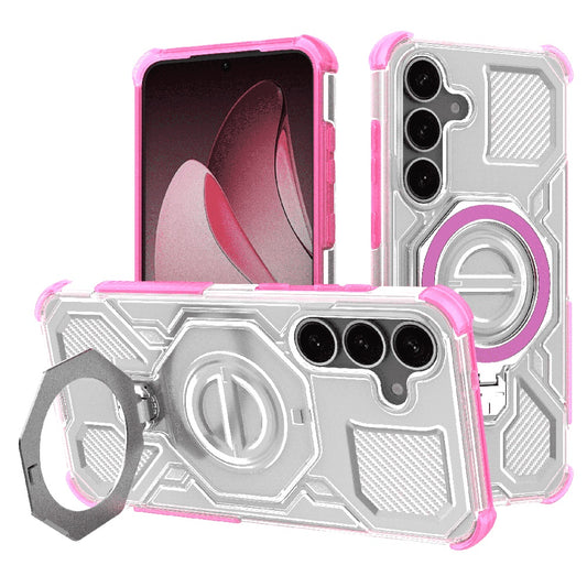 Ovitek za Samsung Galaxy S25 S931, Techsuit, Carbon Shield Pro, Roza