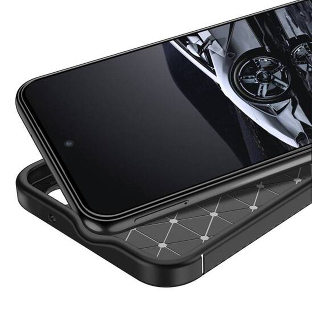 Case for Samsung Galaxy S25 S931, Techsuit, CarbonFiber, Black