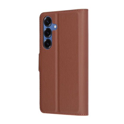 Ovitek za Samsung Galaxy S25 S931, Techsuit, usnjen folio, rjav
