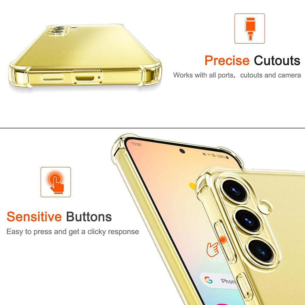 Ovitek za Samsung Galaxy S25 S931, Techsuit, Proti udarcem Prozoren, Prosojen
