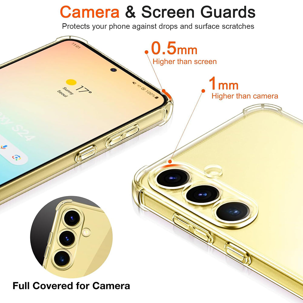 Ovitek za Samsung Galaxy S25 S931, Techsuit, Proti udarcem Prozoren, Prosojen
