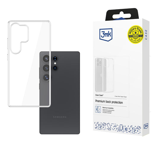 Ovitek za Samsung Galaxy S25 Ultra S938, 3MK, Jasno, Prosojno