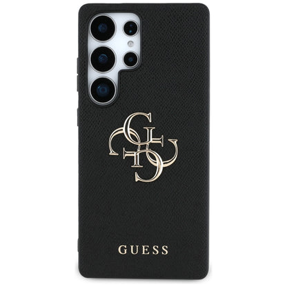 Ovitek za Samsung Galaxy S25 Ultra S938, Guess, 4G Grained Big and Classic Logo, črn