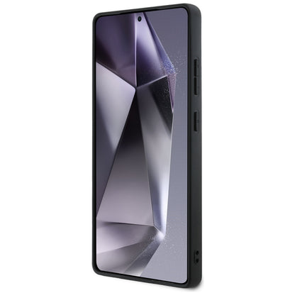 Ovitek za Samsung Galaxy S25 Ultra S938, Guess, Grained Hot Stamp 4G Triangle, Črn