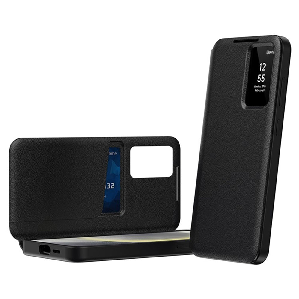 Ovitek za Samsung Galaxy S25 Ultra S938, Techsuit, SmartView, Črn
