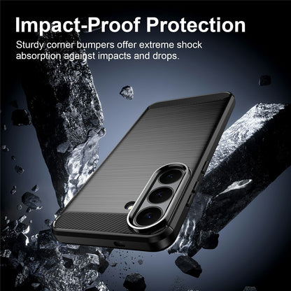 Case for Samsung Galaxy S26 FE / S25 FE, Techsuit, Carbon, Black