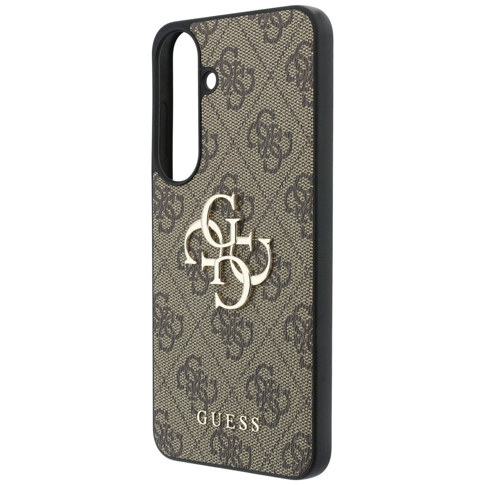 Ovitek za Samsung Galaxy S26 FE S741, Guess, 4G kovinski logotip, rjav