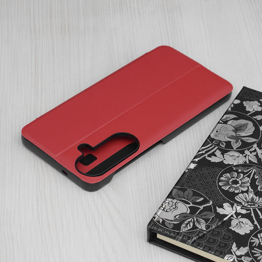 Etui za Samsung Galaxy S26 FE S741, Techsuit, eFold, rdečega barvnega odtenka