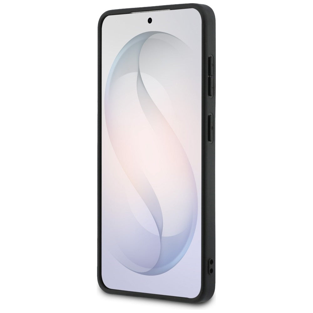 Ovitek za Samsung Galaxy S26 S942, Guess, Fixed Glitter Big 4G Metal Frame, črn