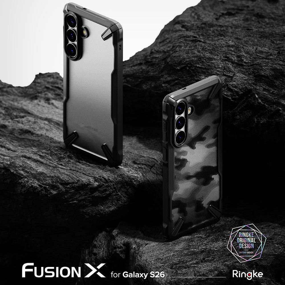 Case for Samsung Galaxy S26 Plus, Ringke, Fusion X, Black