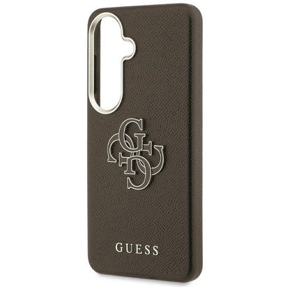 Ovitek za Samsung Galaxy S26 Plus S947, Guess, 4G Grained Big and Classic Logo, rjav
