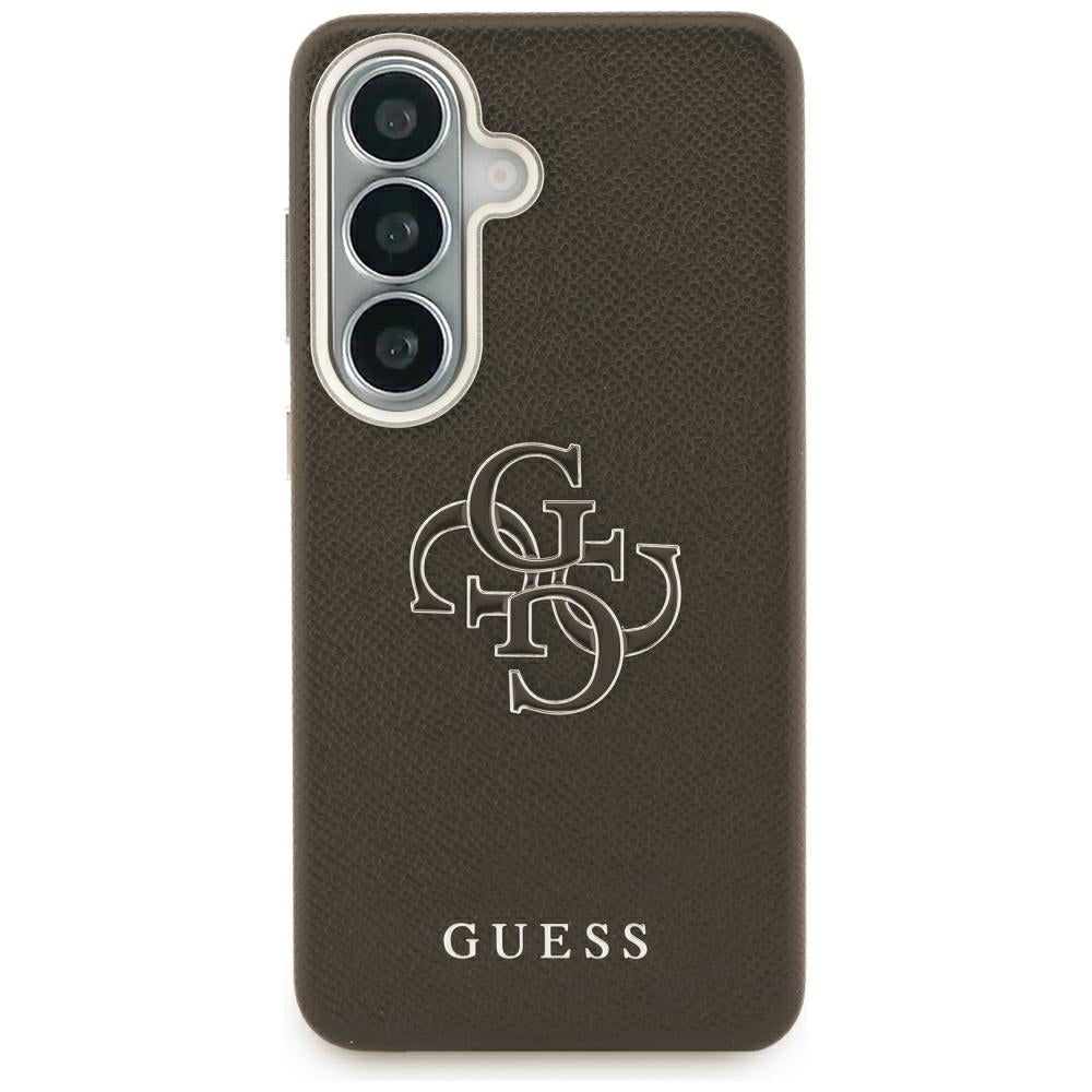 Ovitek za Samsung Galaxy S26 Plus S947, Guess, 4G Grained Big and Classic Logo, rjav