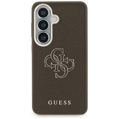 Ovitek za Samsung Galaxy S26 Plus S947, Guess, 4G Grained Big and Classic Logo, rjav