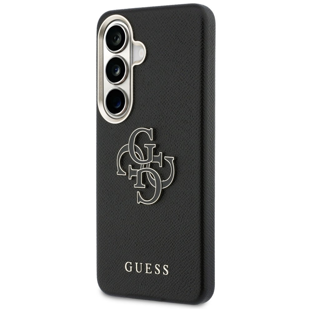 Ovitek za Samsung Galaxy S26 Plus S947, Guess, 4G Grained Big and Classic Logo, Črn