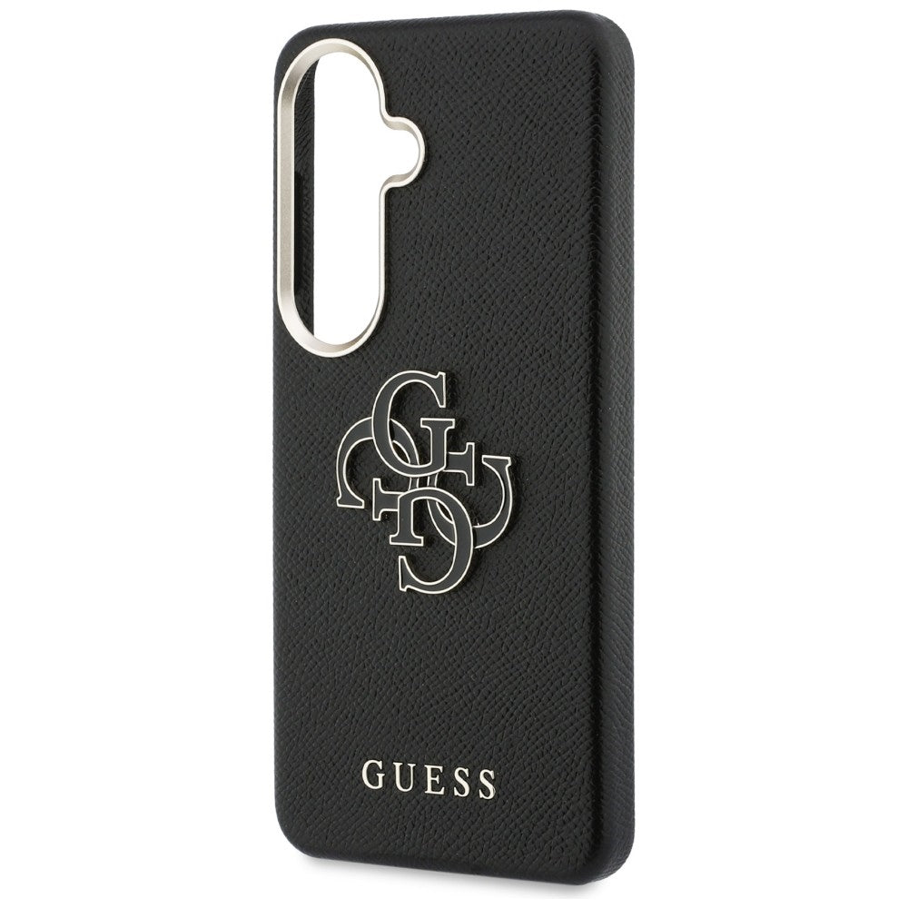 Ovitek za Samsung Galaxy S26 Plus S947, Guess, 4G Grained Big and Classic Logo, Črn