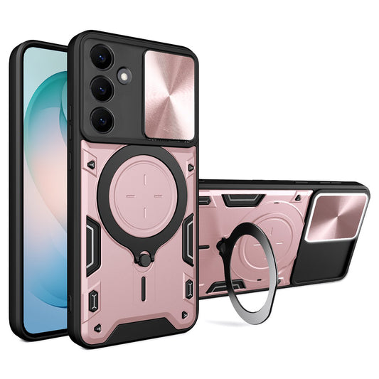 Ovitek za Samsung Galaxy S26 Plus, Techsuit, CamGuard Pro, Rožnato Zlata