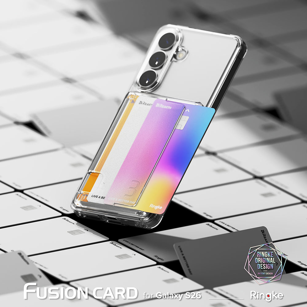 Ovitek za Samsung Galaxy S26, Ringke, Fusion Card, Prozoren