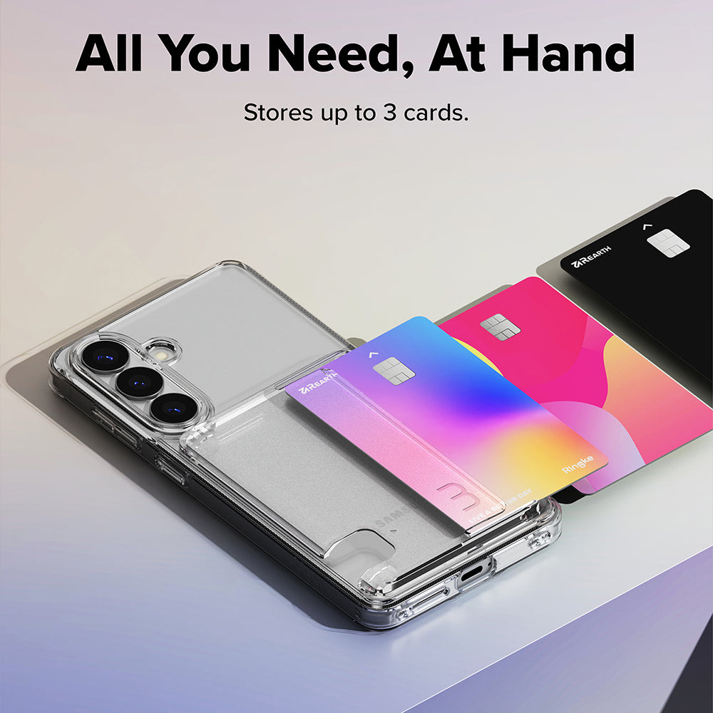 Ovitek za Samsung Galaxy S26, Ringke, Fusion Card, Prozoren