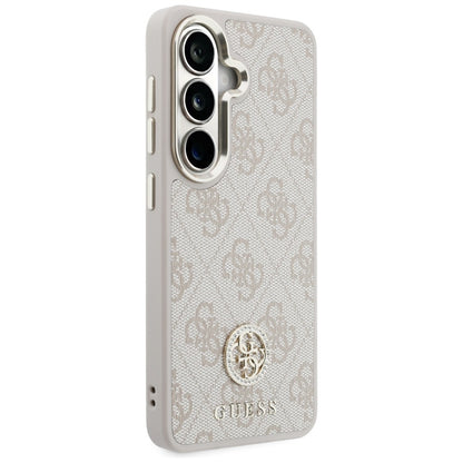 Ovitek za Samsung Galaxy S26 S942, GUESS, 4G Big Rhinestone Triangle Strap, Roza