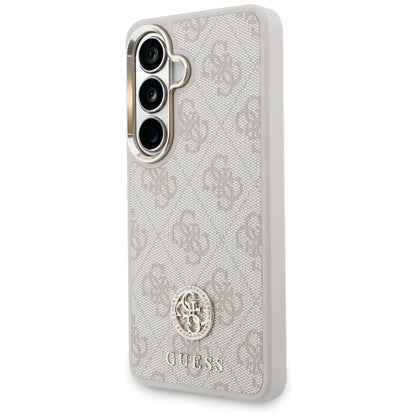 Ovitek za Samsung Galaxy S26 S942, GUESS, 4G Big Rhinestone Triangle Strap, Roza