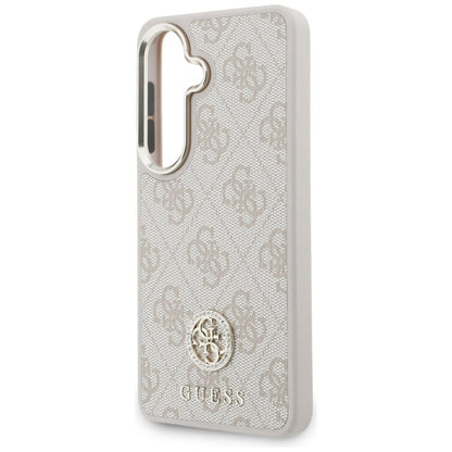 Ovitek za Samsung Galaxy S26 S942, GUESS, 4G Big Rhinestone Triangle Strap, Roza