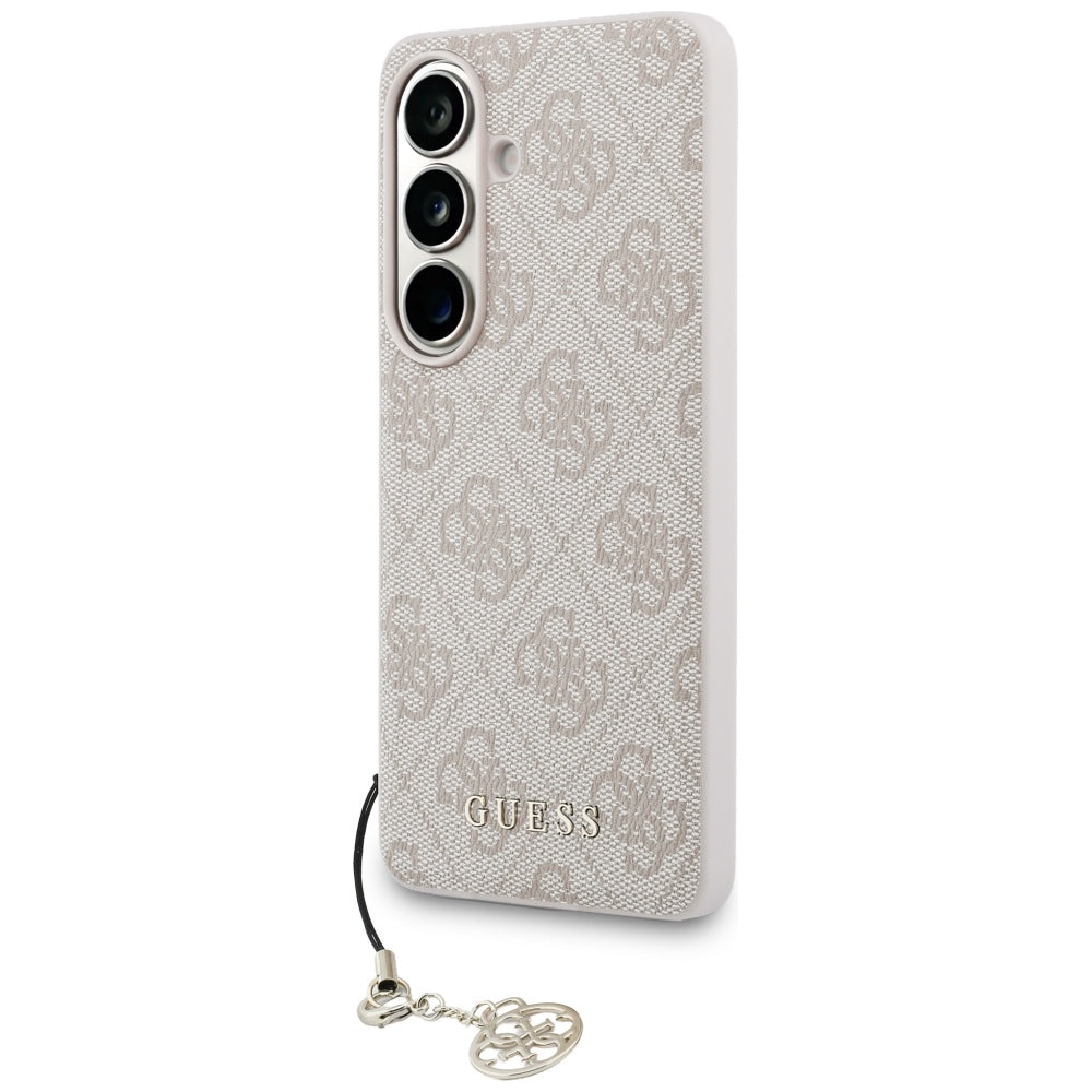 Ovitek za Samsung Galaxy S26 S942, Guess, 4G Classic Logo Charm, Roza