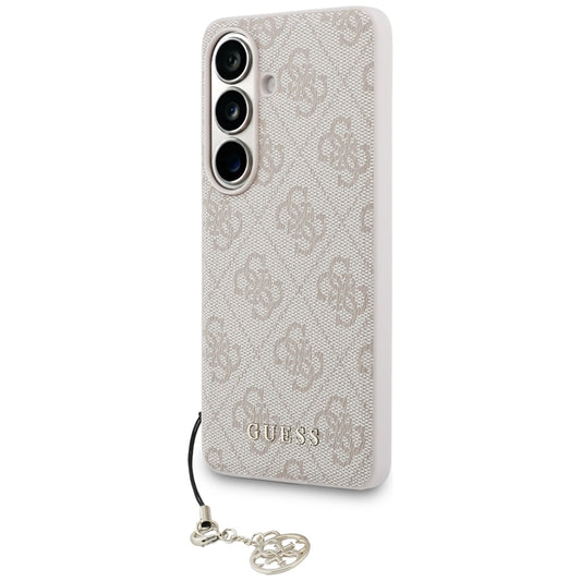 Ovitek za Samsung Galaxy S26 S942, Guess, 4G Classic Logo Charm, Roza