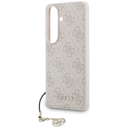 Ovitek za Samsung Galaxy S26 S942, Guess, 4G Classic Logo Charm, Roza