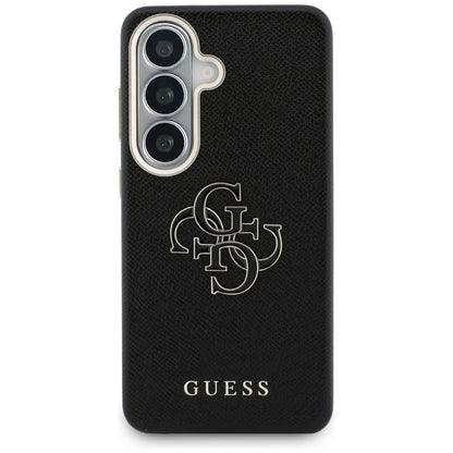 Ovitek za Samsung Galaxy S26 S942, Guess, 4G Grained Big and Classic Logo, črn