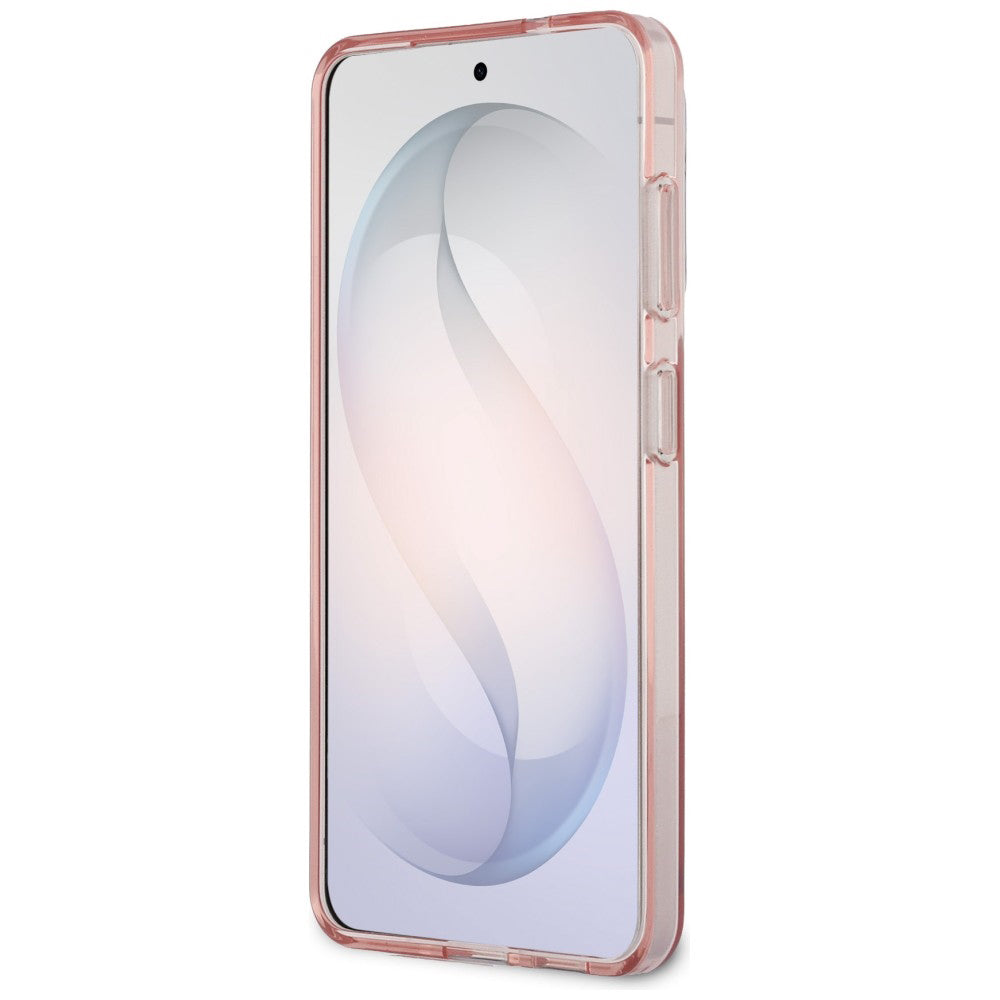 Ovitek MagSafe za Samsung Galaxy S26 S942, Guess, IML Gradient Triangle Logo, Roza