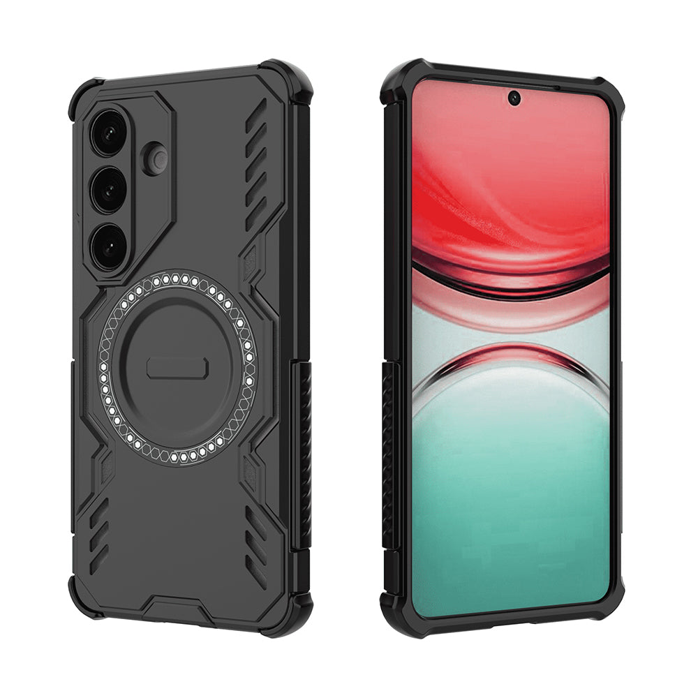 Ovitek MagSafe za Samsung Galaxy S26, Techsuit, ArmorMag, Črn