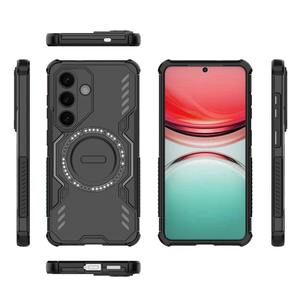 Ovitek MagSafe za Samsung Galaxy S26, Techsuit, ArmorMag, Črn