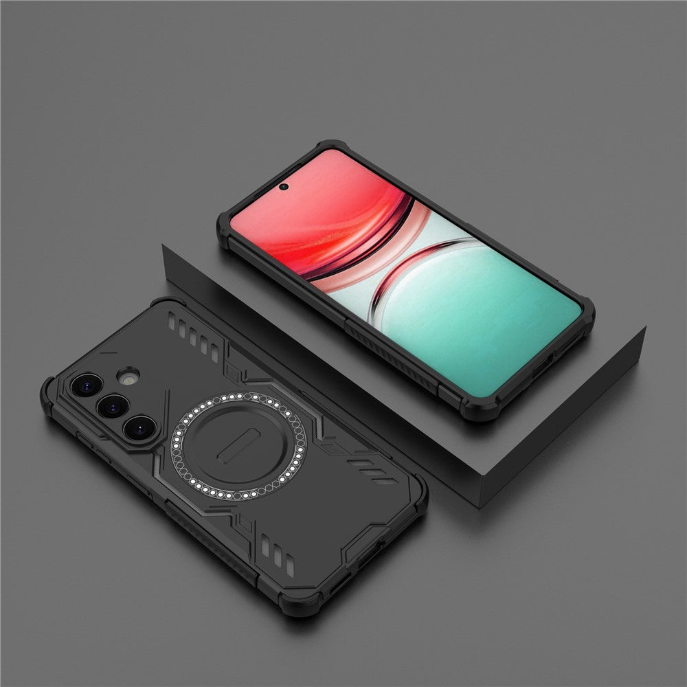 Ovitek MagSafe za Samsung Galaxy S26, Techsuit, ArmorMag, Črn