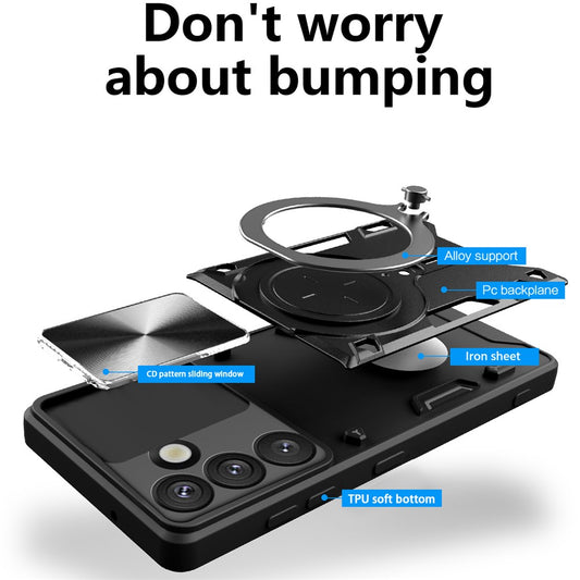 Ovitek za Samsung Galaxy S26, Techsuit, CamGuard Pro, Rožnato Zlata