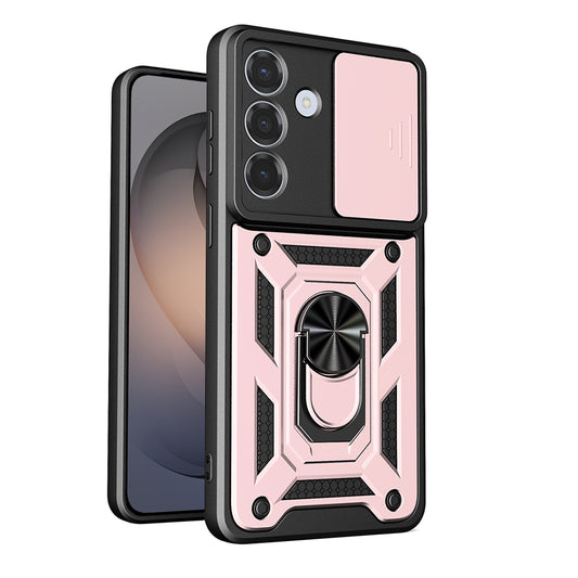 Ovitek za Samsung Galaxy S26, Techsuit, CamShield, Rožnato Zlata