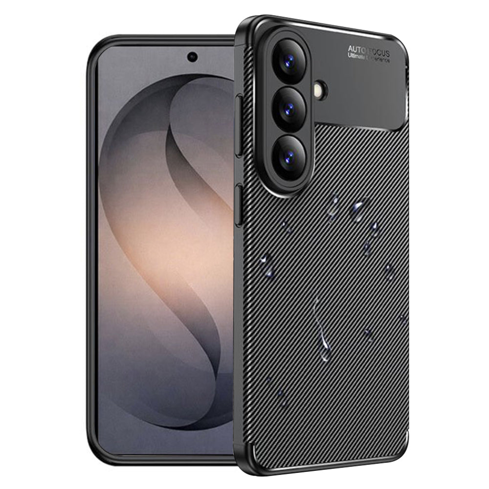 Ovitek za Samsung Galaxy S26, Techsuit, CarbonFiber, Črn